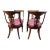 Pink 1920s Regency Mahogany Dining Chairs Set of 4 Rose Upholstered Seats For Sale - Image 8 of 18