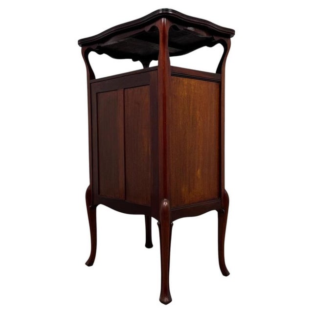 2000 - 2009 Antique Early 20th Century English Edwardian Mahogany Cabinet with Drawers For Sale - Image 5 of 13