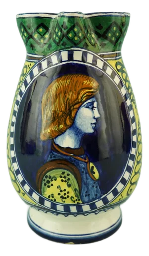 Antique Neo-Renaissance Ceramic Jug, 1890s