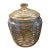 Vintage Pink Depression Glass Cookie Jar For Sale