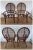 Late 20th Century Rattan Balloon Back Arm Chairs- Set of 4 For Sale - Image 4 of 13