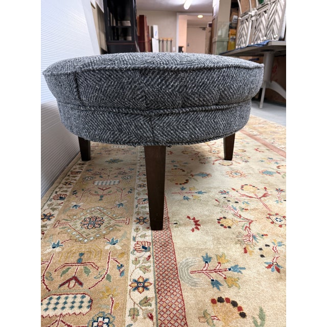 Traditional Mitchell Gold & Bob William Terence Ottoman For Sale - Image 3 of 12