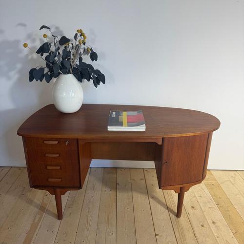 Mid-Century Teak Writing Desk by H.P. Hansen For Sale - Image 13 of 13