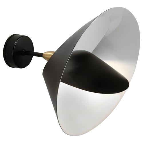 Mid-Century Modern Black Saturn Wall Lamp by Serge Mouille For Sale - Image 11 of 11