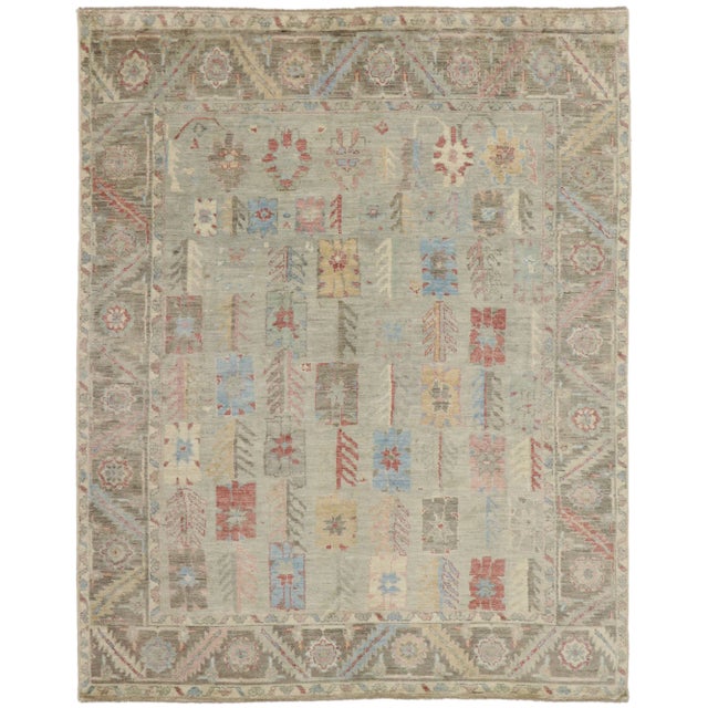 Oushak Style Rug - 09'01 X 11'05 For Sale - Image 9 of 9