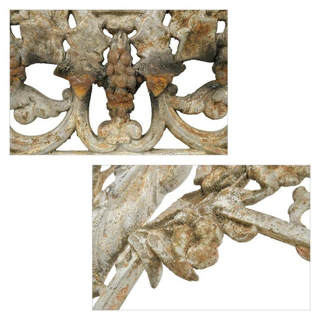 Large Patinated Cast Iron Cross, Late 19th Century For Sale - Image 6 of 8