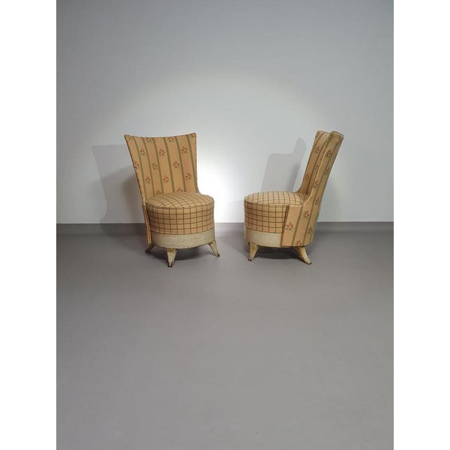 French Boudoir Chairs, Set of 2, in Good conditions. Designed 1920 to 1949