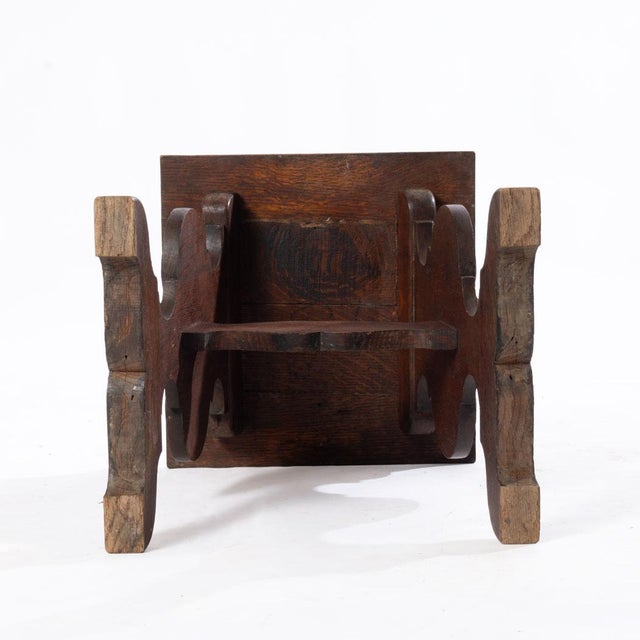 Wood Carved Oak Stand For Sale - Image 7 of 7