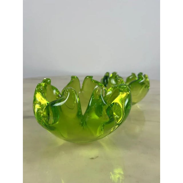 Italian Ashtrays in Murano Glass, 1980, Set of 2 For Sale - Image 6 of 11