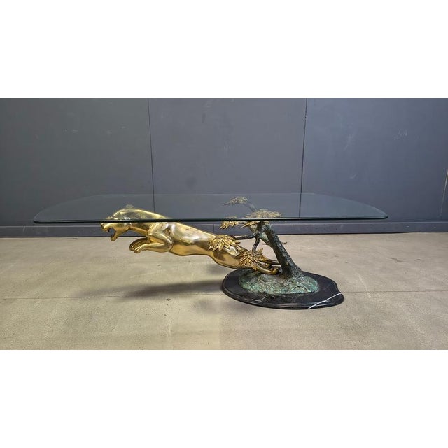 Brass Jaguar Coffee Table, 1970s For Sale - Image 11 of 14