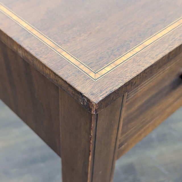 Late 18th Century Antique George III Mahogany Side Table For Sale - Image 5 of 10