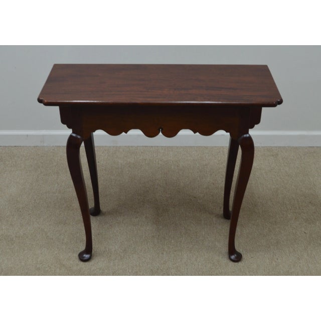Stickley Drop Leaf Table - Colonial Williamsburg collection. It features solid mahogany wood and queen anne legs....