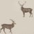 Sanderson Evesham Deer Wallpaper in Birch For Sale