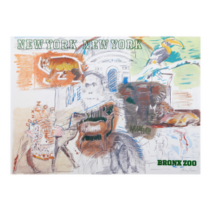 New York City - Bronx Zoo, 1983 Poster by Larry Rivers