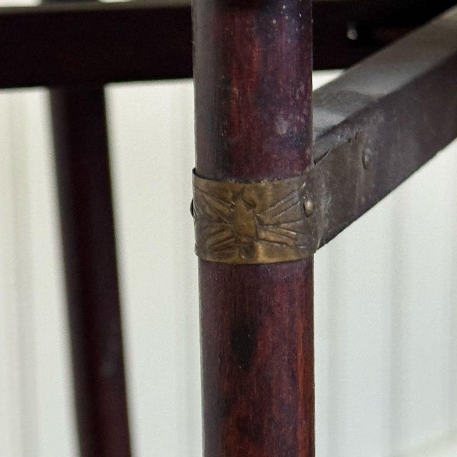 Mid-Century Chinese Engraved Brass Tray Table For Sale - Image 4 of 9