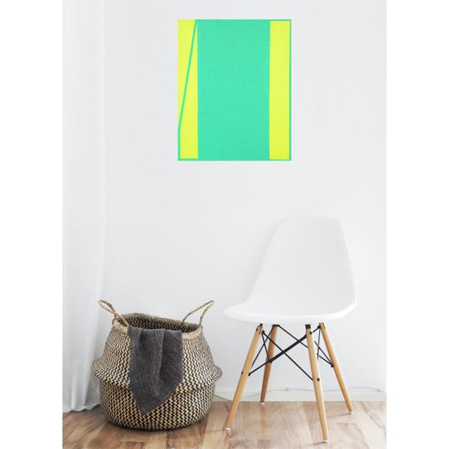 Textile "Vice-Virtue" Contemporary Minimalist Geometric Oil Diptych Painting by Shyun Song - A Pair For Sale - Image 7 of 7