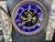 Antique 19th C Black Marble Mantel Clock Blue Dial Open Escapement 16” For Sale - Image 4 of 10