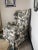 Vintage Toile Custom Wingback Armchair For Sale In Denver - Image 6 of 13