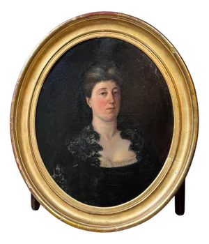 Portrait of A Basque Lady, 1800s, Oil on Canvas, Framed