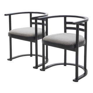 Bauhaus Checkered Dining Chairs - A Pair For Sale