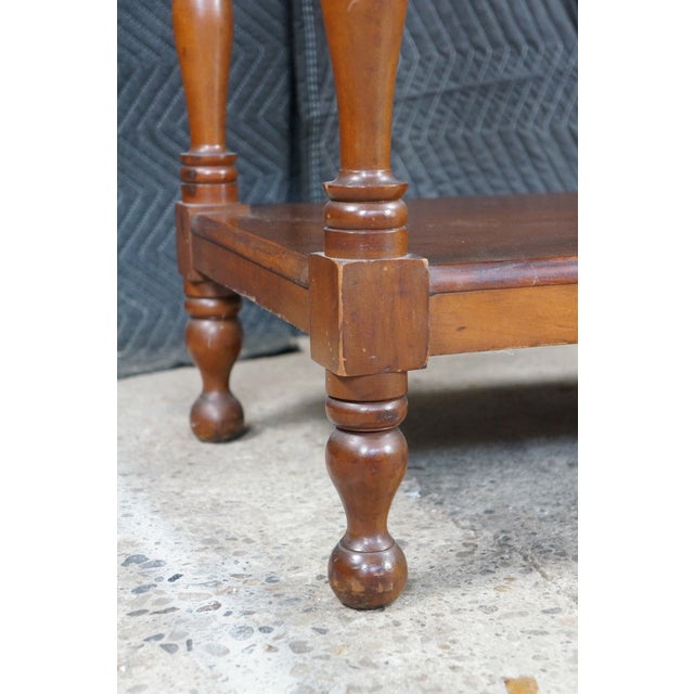 Antique Victorian Plum Pudding Mahogany Washstand Vanity W Mirror 62" For Sale - Image 13 of 18