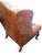 Vintage Zagaroli Chesterfield Hairy Claws Wingback Leather Chair & Ottoman For Sale In Raleigh - Image 6 of 12