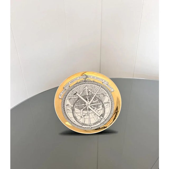 Plate from the Astrolabe Series by Piero Fornasetti, Fornasetti Milan, 1971, in Very Good conditions. Designed 1970 to...