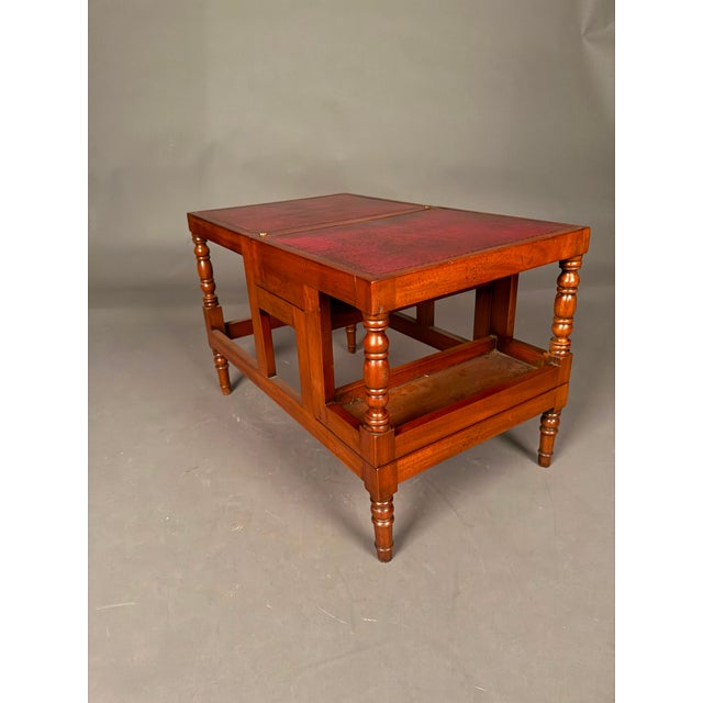 Flip-Top English Library Steps or Flat-Top Side Table, Late 20th Century For Sale - Image 9 of 14