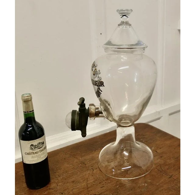 Shore’s Special Liqueur Scotch Whiskey Dispenser Samovar A rare antique glass dispenser made for Shore’s Special Liqueur...