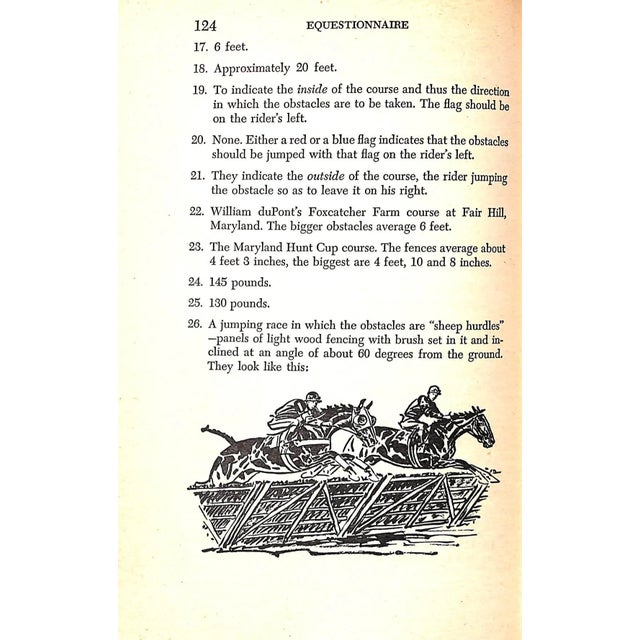 "Equestionnaire: 1000 Questions and Answers for Horsemen" 1947 Disston, Harry For Sale - Image 11 of 12