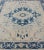 Textile Blue and Ivory Floral Vintage Turkish Oushak Rug With Blossoming Medallion For Sale - Image 7 of 12