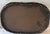 Vintage Oval Wicker Serving Tray With Hand Painted Floral Design For Sale - Image 9 of 9