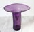 Mid 20th Century Vintage Purple Art Glass Sculptural Vase For Sale - Image 5 of 9