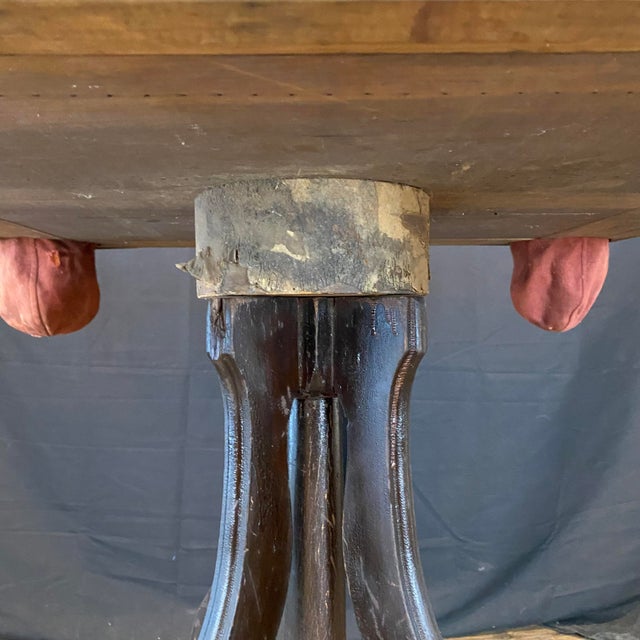 Brown Antique Early Americana Games Card Table With Corner Pockets, Circa 1900 For Sale - Image 8 of 11