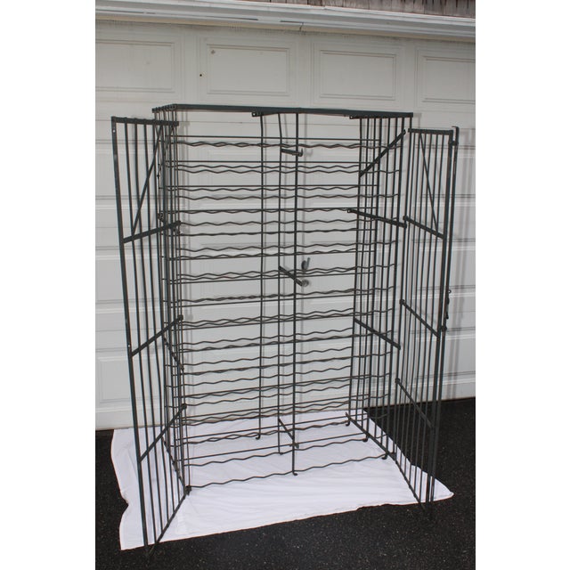 1940s Rigidex 300 Bottle Wine Safe Rack Security Locking Metal Cage For Sale - Image 17 of 17