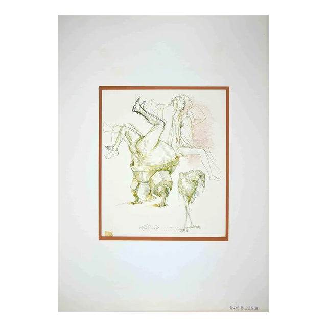 Leo Guida, The Hobby, Original Drawing, 1972 For Sale