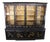 Mid 20th Century Union National Lacquered Chinoiserie Breakfront China Display Curio Cabinet 90", Attributed For Sale