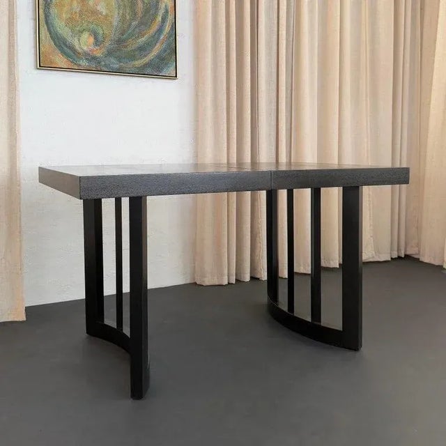 Ebonized Oak Extension Dining Table by Paul Laszlo for Brown Saltman For Sale - Image 9 of 12