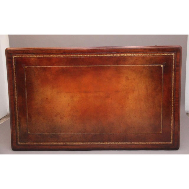 Antique Mahogany Partners Writing Table, 1840s For Sale - Image 9 of 11