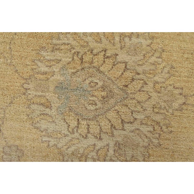 Textile Ziegler Rug 10'1'' X 14'3'' Gold Wool Hand-Knotted Oriental Carpet For Sale - Image 7 of 12
