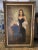 Signed and Framed Oversized Vintage Portrait of a Lady For Sale - Image 9 of 9