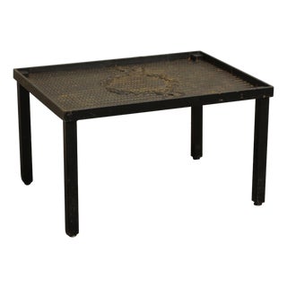 Beaded Wreath Iron Coffee Table For Sale