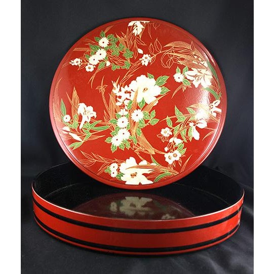 Mid 20th Century Red Lacquer Box For Sale - Image 4 of 5