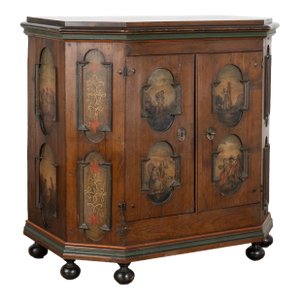 19th Century Original Painted Swedish Sideboard Cabinet