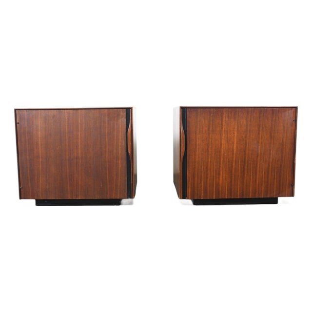 Mid 20th Century Pair of John Kapel Nightstands in Walnut, Attributed For Sale