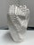 Contemporary Anthem White Textured Ceramic Sculptural Vase For Sale - Image 3 of 12