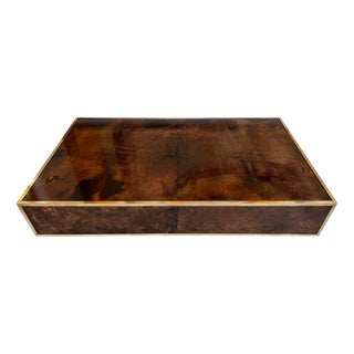 Goat Skin Coffee Table attributed to Aldo Tura, Italy, 1970s For Sale