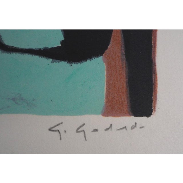 Gabriel Godard, Still Life with Multicolored Bouquet, Lithograph For Sale - Image 6 of 7