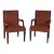 1940s Pair of Art Moderne Rosewood Armchairs For Sale
