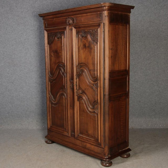 Antique Baroque Cabinet in Walnut, 1880 For Sale - Image 9 of 18